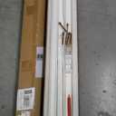 Hand Rails for Outdoor Steps, 3 Step Stair Railing Indoor, Railing for Stairs, Wrought Iron Handrails for Outdoor Steps for Deck/Porch, White (3 Steps)