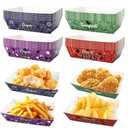 jeowicti 24 Pcs 2026 Graduation Party Supplies Favors Paper Food Trays 2026 Graduation Decorations Grad Table Decor Food Boats Snack Paper Trays Serving Tray Snack Bowl Grad Party Decorations