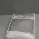 Grey Shower Curtain Cotton Waffle Stripe Shower Curtains for Bathroom 72"x72"