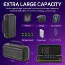 Nintendo Switch 2 carrying case, large-capacity hard shell travel bag,2025 Nintendo Switch second generation hard protective case,Large space to accommodate chargers game card and accessories