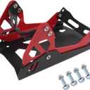 Motorcycle Wheel Chock Transport Stand, Adjustable Portable 1800 LBS Capacity, Universal for 8"-21" Wheels Dirt Cruiser Sports Ebike, Can be fixed to trailers or trucks - Red&Black
