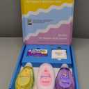 Johnson's Baby Here Comes Baby Gift Set, Baby Essentials for New Parents with Moisturizing Lotion, Bedtime Bath, Body Wash & Shampoo, Hand & Face Wipes, & Diaper Rash Cream, 5 Items