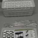 Pull Out Spice Rack Organizer for Cabinet, 3 Packs Slide Out Spice Racks Organizer, Spice Cabinet Organizers, Cabinet Size Need:12'' Highx11'' Deepx5'' Wide,Each Tier Hold 10 Spice Jar - 2 Tier, White