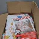 Jay Franco Hello Kitty Twin Size Comforter Set - 7 Piece Bedding Includes Sheet Set & Pillow Covers - Super Soft Floral Bedding