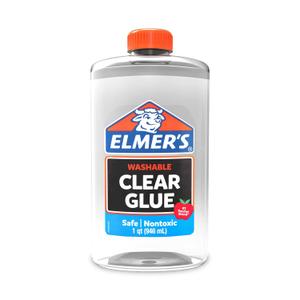Elmer's Liquid School Glue, Clear, Washable, 32 Ounces - Great for Making Slime (1 Quart)