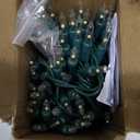 612 Vermont 100 LED Clear Twinkle Christmas Lights on Green Wire, UL Approved, Indoor and Outdoor Use, 24.75 Foot of Lighted Length, 25.4 Foot of Total Length
