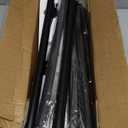 YaFex Curtain Rods 32-144 Inch, Heavy Duty 1 Inch Adjustable Curtain Rod for Windows, Black Extra Long Window Treatment Rods, Modern Design, Easy Installation