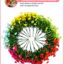 Lucky Bird Outdoor Flowers UV Resistant Artificial Plants for Outdoor Decoration,20 Bundles NO Fade Realistic Faux Silk Colorful Morning Glory for Outside Garden Yard Planter Front Porch Decor