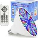 12V 50W Pool Lights for Inground Pools Waterproof, Color Changing Pool Light Bulb with Remote Control, Replacement Bulb for Pentair, Hayward and Other E26 Screw in Type Bulbs