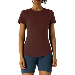 Workout Tops for Women Athletic Tops Short Sleeve Shirts-Cropped Slim Fit Gym Running Yoga T Shirts
XS