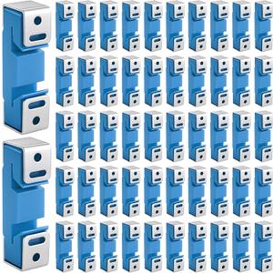 LEIFIDE 100 Pack Sound Isolation Clips Sound Proofing Mounting Blocking Clips Reduce Noisy Neighbor Soundproofing Resilient Channel for Home Office Apartment Recording Studio Walls and Ceilings (Blue)