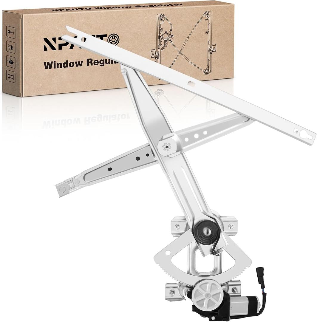 Front Driver Side Power Window Regulator with Motor fit for Ford F250 F350 F450 F550 Super Duty, F650 F750 2000 2001 2002 2003 2004 2005 2006 2007 2008 2009 2010 2011 2012, Excursion 00-05, Left
