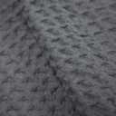 HILLFAIR 100% Combed Cotton Blanket Queen Size Bed Blanket Warm Soft All Season Breathable Lightweight Summer Blankets Waffle Weave Home Decor Bed Blanket- Grey Queen Bed Cotton Blankets/Bedcover (Queen (90"x90"))