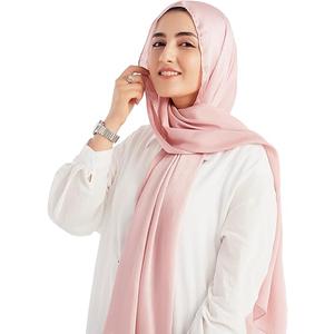Satin Crepe Hijab Scarf for Women