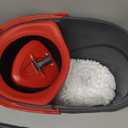 O-Cedar EasyWring Microfiber Spin Mop, Bucket Floor Cleaning System, Red, Gray, Standard