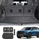 Cargo Mat Backrest Mats for 2024 2025 2026 Chevy Traverse & 2025 2026 Buick Enclave, TPE All Weather Cargo Liner Trunk Mat Car Accessories(24-26 7/8 Seats-3rd Row Backrest Mats&Cargo Mat)
