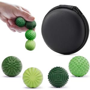 luckdoor Silicone Magnetic Balls Fidget Toys for Adults & Teens,4PCS Stress Relief Sensory Toys for Autism ADHD Anxiety,Fun Textures Gadgets,Office Desk Toy,Stocking Stuffers for Women Men Teen Gift (Avocado Green)