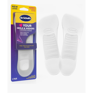 Dr. Scholl's Love Your Heels & Wedges 3/4 Length Insoles, All-Day Comfort for High Heeled Shoes, Relieve & Prevent Shoe Discomfort, Absorbs Shock, Arch Support, No-Show Discreet Insert, 1 Pair