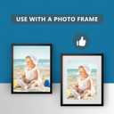 Somime 25 Pack White Picture Mats - 8x10 Pre-Cut Mats for 5x7 Photos - White Core Bevel Cut Frame Matte, Acid Free, Ideal for Frames, Artwork and Prints