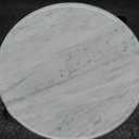 Natural Marble Serving Tray, 11.8in Round, Carrara Marble, Bathroom/Kitchen/Coffee Table Tray for Counter, Decorative Vanity for Catchall, Fruit and Snack