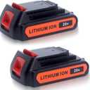 Compatible with Black and Decker 20V Battery, LBXR20 4.0Ah 20V Lithium Compatible with Black & Decker 20-Volt MAX Cordless Tools Drill Battery LBXR2020 LB2X4020 LBX20 LBXR2520, 2 Pack