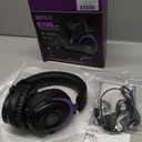 EKSA Wireless Gaming Headset for PC, Ps5, Ps4, 2.4 Ghz USB & Type-C Gaming Headphones with Microphone, 30ms Latency, 80H Battery Bluetooth Headphones for Switch, Laptop, Mobile, Mac (Purple)