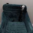 Dog Car Seat for Medium Dogs, Pet Travel Bed with Seat Belt Channel, Fully Detachable and Washable, 3 Straps Easy to Install (Green)