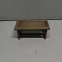 LOGOFUN Dolls House Miniature Wood Table Mini Wooden Table Model 1:12 Scale Tiny Dining Table for Doll House Kitchen Accessories