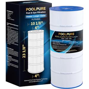 POOLPURE PA150S Pool Filter Replaces Hayward CX150XRE, Hayward SwimClear C150S, PA150S, Ultral-D4, 150 sq.ft Filter Cartridge 1 Pack