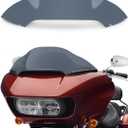 8" Wave Windshield Windscreen Wind Splitter Compatible with Harley Davidson Touring Road Glide 2015-2024,Road Glide 3 RG3 2023-up (Tint)