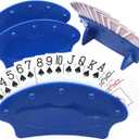 Yuanhe Card Holders for Playing Cards - 4Pack Adults Kids Seniors Canasta Cards Game Set Great for Poker Parties Family Game Nights