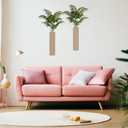 2 Pack Wooden Wall Planter  Handmade Boho Wall Vase for Flowers & Greenery | Rustic Modern Wood Wall Decor for Living Room, Bedroom, Bathroom & Office (Brown)