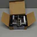 Kwikset Casey Interior Privacy Door Handle with Lock, Door Lever for Bathroom and Bedroom, Polished Chrome Reversible Keyless Turn Lock (Pack of 2)