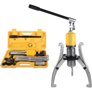 12" JAW Hydraulic Gear Puller, 15 Ton Max. Capacity, Adjustable 2 or 3 Jaws Bearing Hub Separator,Vertically and Horizontally, Hydraulic Puller Separator Tool with Case for Pulling Hubs