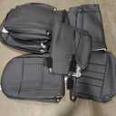 HKZ Fit Car Seat Cover Full Set for Toyota Corolla 2023 2024 2025 2026 Corolla Hybrid LE,5-Seats Full Set Faux Leather (Black)