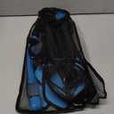 Snorkeling Gear for Adults Men Women,4 in 1 Snorkel Set with Panoramic View Diving Mask Anti-Fog Anti-Leak,Dry Top Snorkel,Fins and Travel Bag for Swimming,Snorkeling and Travel Diving (ML/XL, BLUE)