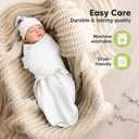 KeaBabies 3-Pack Organic Swaddles for Newborns Girls, Boys with Hats - Soft Cotton Baby Sleep Sacks 0-3 Months, Breathable Baby Hats and Swaddles 0-3 Months, Newborn Essentials Must Haves (Nordic)