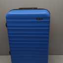 Amazon Basics 26" Hardside Medium Checked Luggage, Expandable For Up to 15% More Space, With Scratch-Resistant Surface, Four Multi-directional Wheels, Light Blue