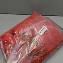 Moukeren 100 Pcs Spandex Chair Sashes Bows Bands Slider Sashes for Chair Covers Elastic Bands Ties Ribbon Decorations for Wedding Party Events Ceremony Birthday Banquet(Red)