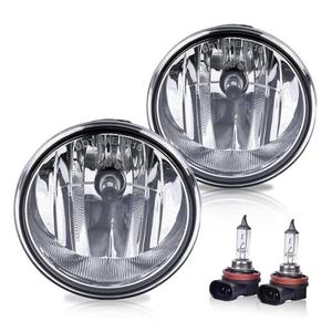 DOTCOM Front Fog Lights Lamps Assembly w/Bulb Pair Fit For Ford F150 2006-2010/Fit Lincoln Mark LT 2006-2008 Driving Fog Lamps FO2593220 FO2592220 Clear Lens Left & Right Side