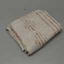 jinchan Boho Kitchen Curtains Linen Tier Curtains 45 Inches Bohemian Cafe Small Drapes Striped Mudcloth Farmhouse for Bathroom RV Camper Light Filtering Rod Pocket 2 Panels Taupe on Beige