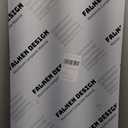 Falken Design Aluminum Composite Panel Brushed Silver 24"x 36", 1/8" Thick