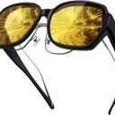 2 x Night Vision Glasses for Driving, Anti Glare Polarized Driving Sunglasses UV Protection Eyewear for Men and Women