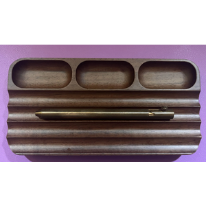 Desk Phone Stand Pen Organizer for Office Home Use Wood Stand for Desk Accessories