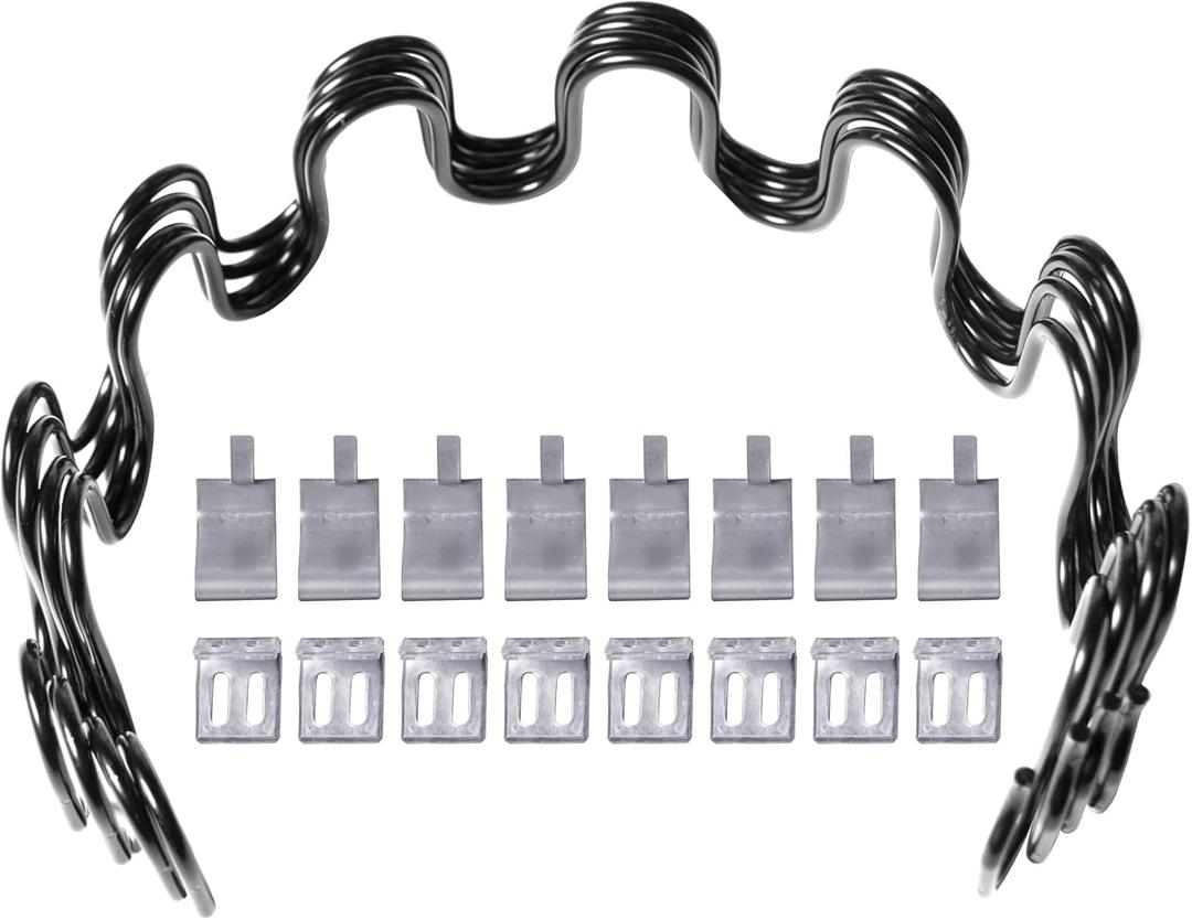 18inch Sofa Chair Upholstery Springs 4 PCS Replacement Includes Clips for Furniture Couch Repair or Other Applications 18 Inch