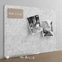 Felt Bulletin Board for Wall 24" x 18" Unfolded Size, Small Frameless Felt Pin Board, Soft Cork Board Alternative for Office, Home Planning, Notes, Photos & Wall Decor, Foldable Shipping, Easy Install