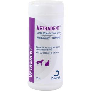 Vetradent Dental Wipes, 60 ct (White)