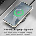 TEAUGHT Compatible with Samsung Galaxy S25 Plus Case Cute Pattern Leopard Cheetah Print Shockproof Cover Silicone Phone Case for Girls Women -White