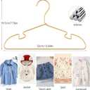 20 Pack Gold Aluminum Hangers, 12.6 Inch Children Baby Hanger, Sturdy Metal Children Clothes Hanger for Wardrobe, Space-Saving Toddler Hanger