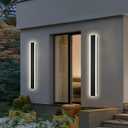 2 x 40in LED Long Wall Light, Outdoor Wall Light Fixtures,Dimmable Wall Sconce Long LED Linear, Exterior Front Porch Light 3000-6000k,Outdoor Light Fixtures Wall Mount for Courtyard Exterior